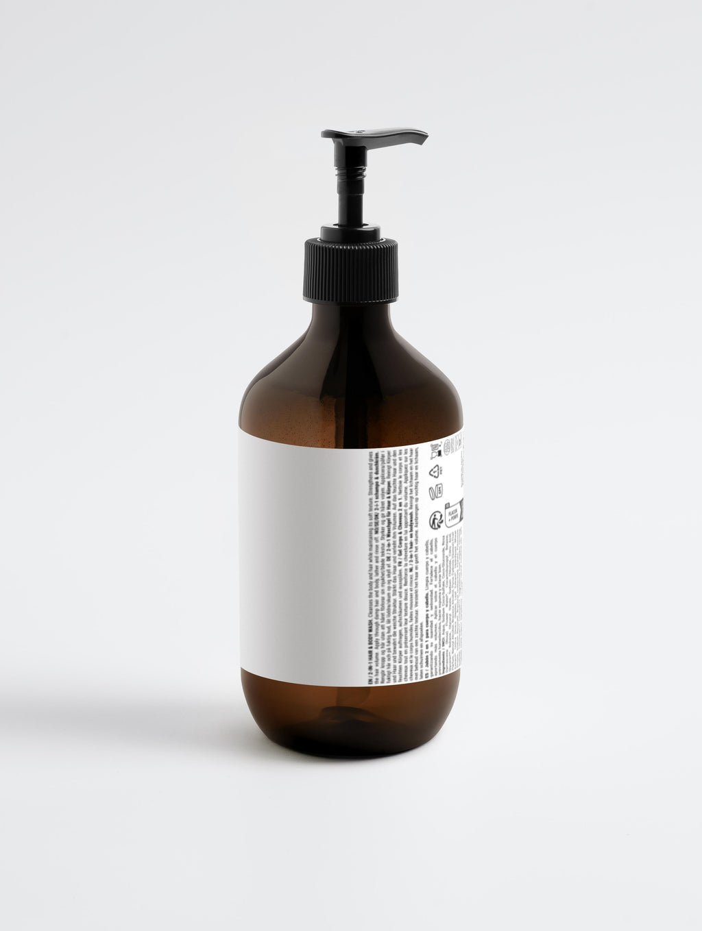 "Natural 2-in-1 hair and body wash for men with gentle cleansing formula"