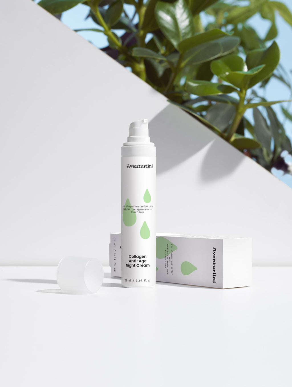 "Night cream application for anti-aging collagen boost"