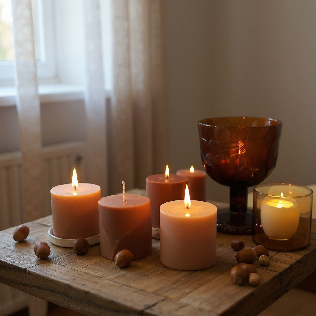 Aventuriini Pillar Candle 9x9cm - 250ml