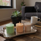 Aventuriini Pillar Candle 9x9cm - 250ml