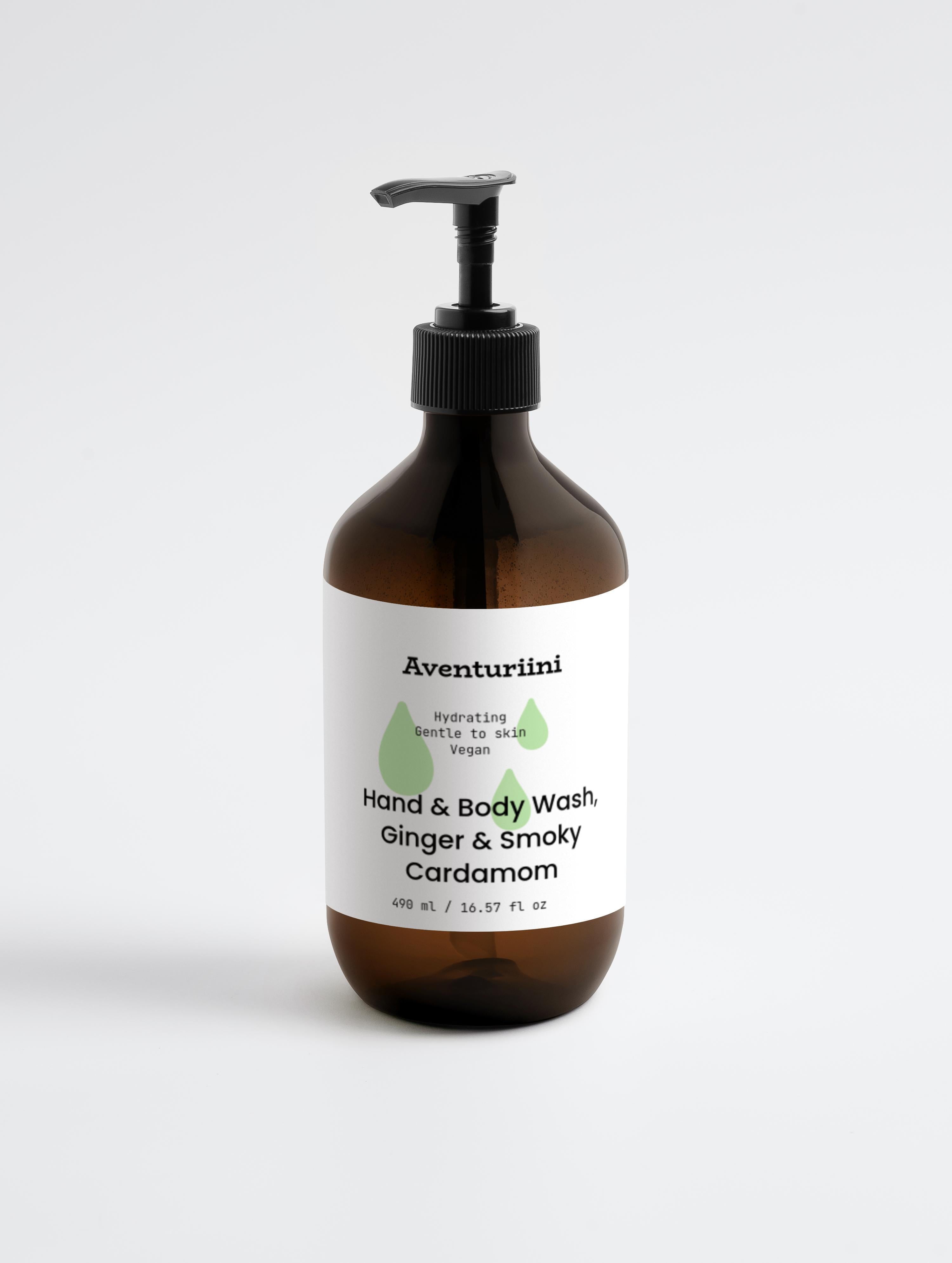 Hand & Body Wash, Ginger & Smoky Cardamom 400ml