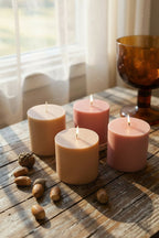Aventuriini Pillar Candle 9x9cm - 250ml