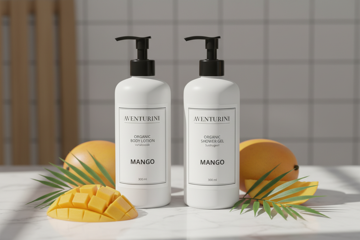 Aventuriini Mango Body Lotion and Shower Gel