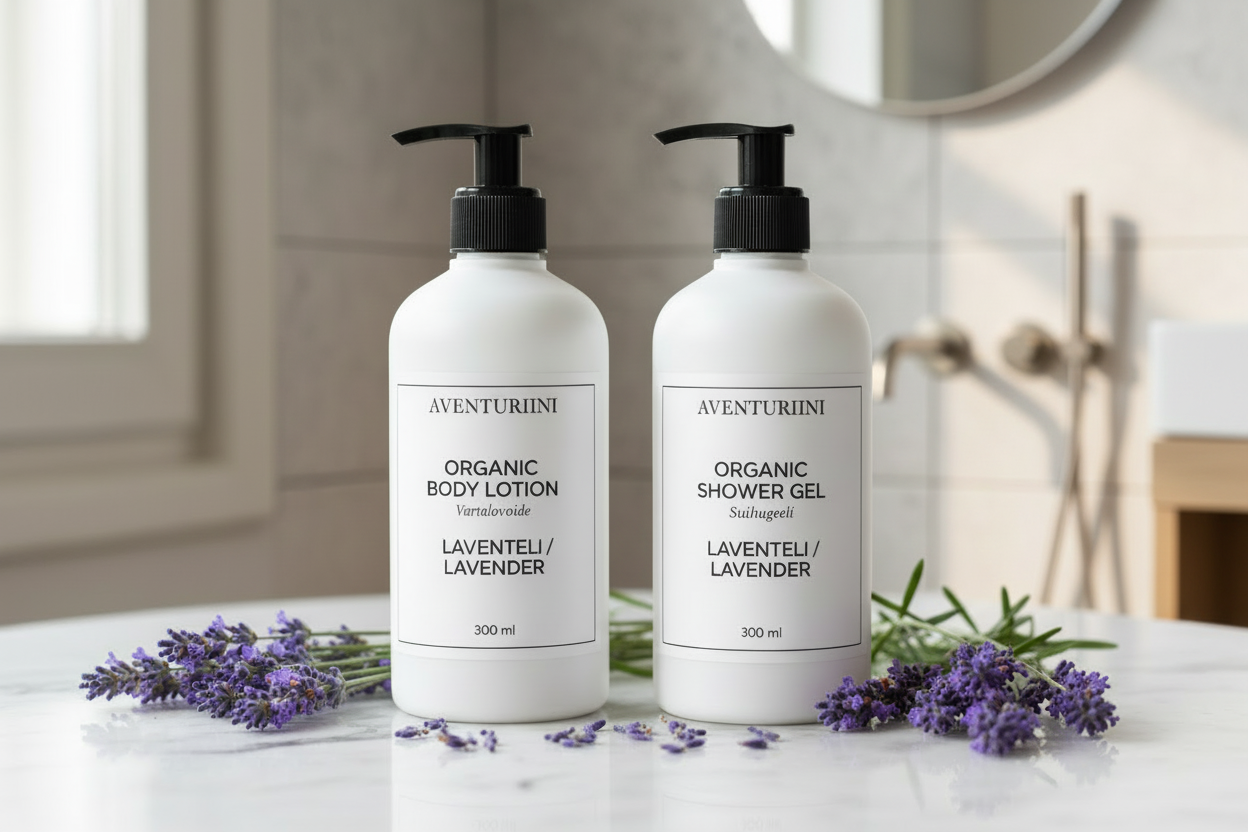Aventuriini Lavender Shower Gel and Body Lotion 300ml