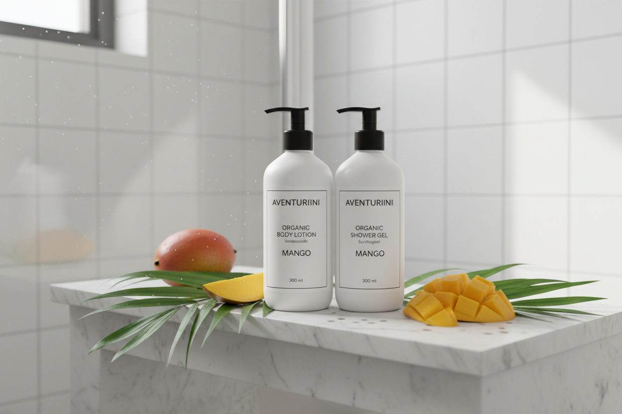 Aventuriini   Mango Shower Gel and Body Lotion 300ml 